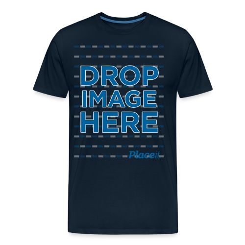 DROP IMAGE HERE - Placeit Design - Men's Premium Organic T-Shirt