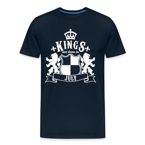 Kings are born in July - Men's Premium Organic T-Shirt