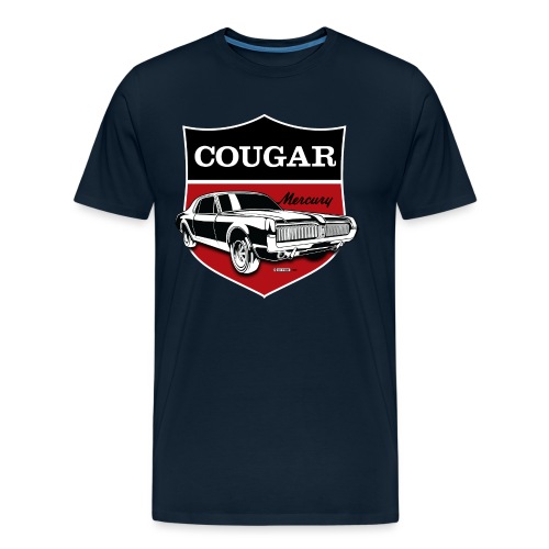Classic Mercury Cougar crest - Men's Premium Organic T-Shirt