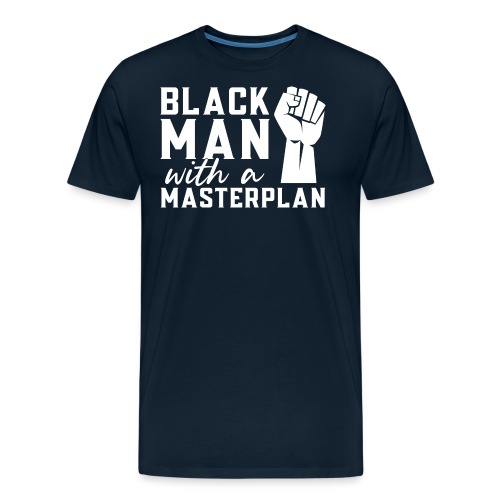 Afrinubi - Black Man With A Masterplan - Men's Premium Organic T-Shirt