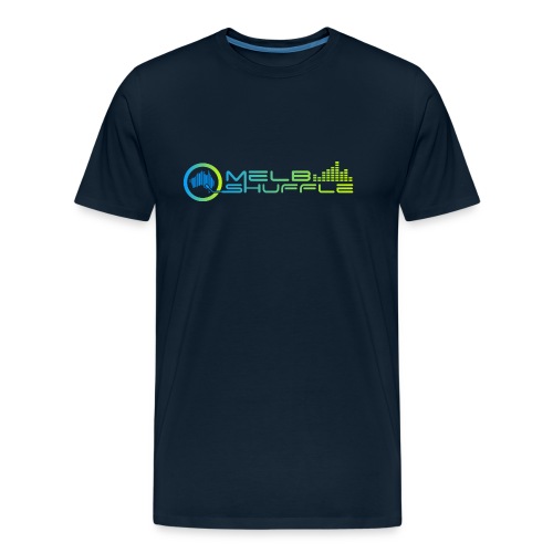 Melbshuffle Gradient Logo - Men's Premium Organic T-Shirt