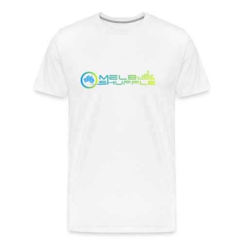 Melbshuffle Gradient Logo - Men's Premium Organic T-Shirt