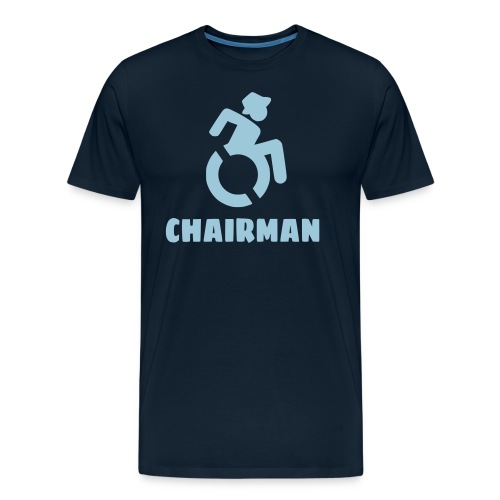 Chairman, man in wheelchair, guy in wheelchair - Men's Premium Organic T-Shirt