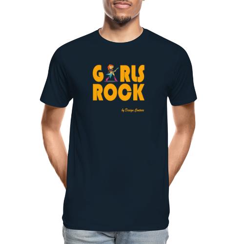 GIRLS ROCK ORANGE - Men's Premium Organic T-Shirt
