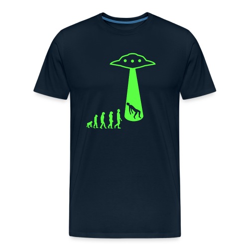 ufo evolution steps - Men's Premium Organic T-Shirt