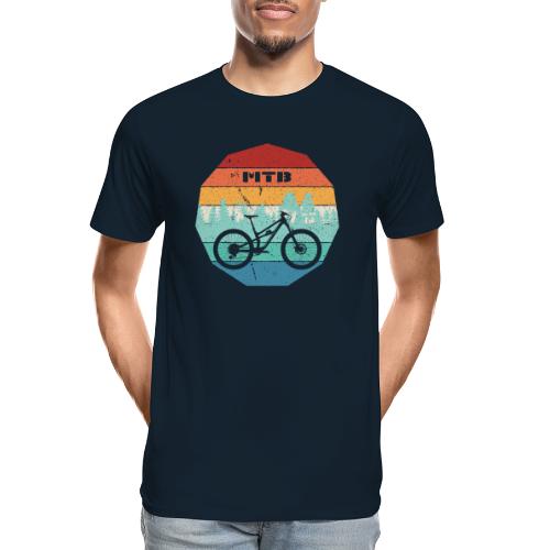 short travel trail bike retro - Men's Premium Organic T-Shirt
