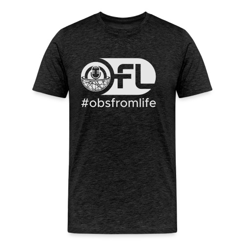 Observations from Life Logo with Hashtag - Men's Premium Organic T-Shirt