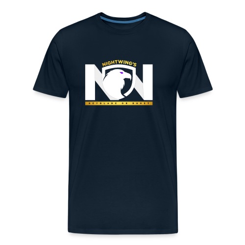 Nightwing All White Logo - Men's Premium Organic T-Shirt