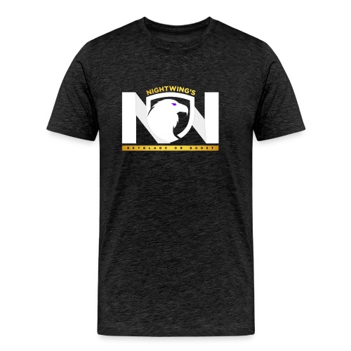 Nightwing All White Logo - Men's Premium Organic T-Shirt