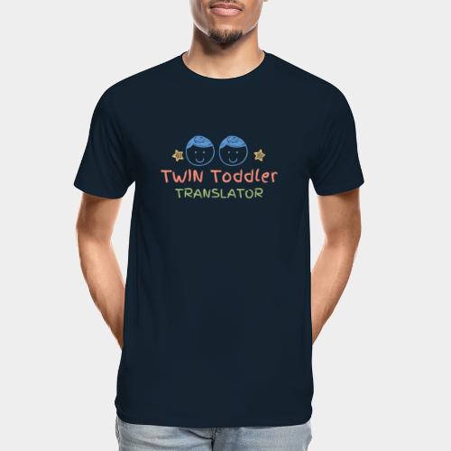 Twin Toddler Translator - Men's Premium Organic T-Shirt