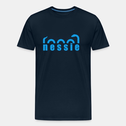 Nessie Lake Monster Fun Loch Ness Design - Men's Premium Organic T-Shirt