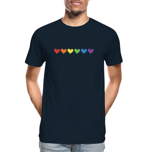 Pride Hearts - Men's Premium Organic T-Shirt