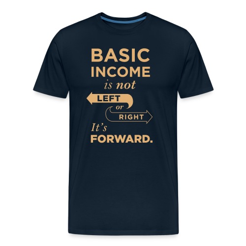 Basic Income Arrows V.2 - Men's Premium Organic T-Shirt