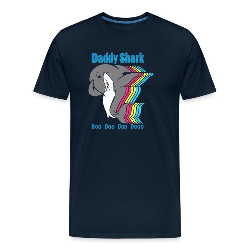 cool dabbing daddy shark for shark week - Men's Premium Organic T-Shirt