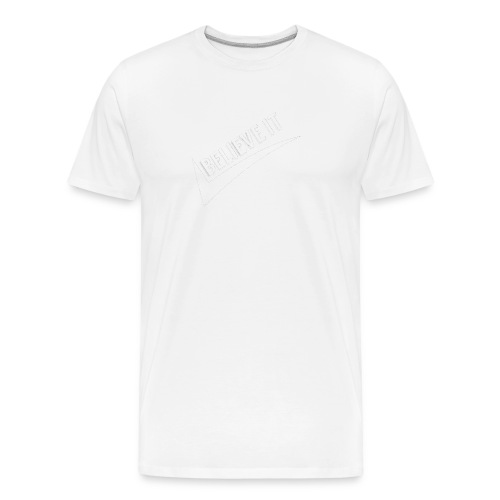 RCMP BELIEVE IT LOGO 2 WHITE - Men's Premium Organic T-Shirt