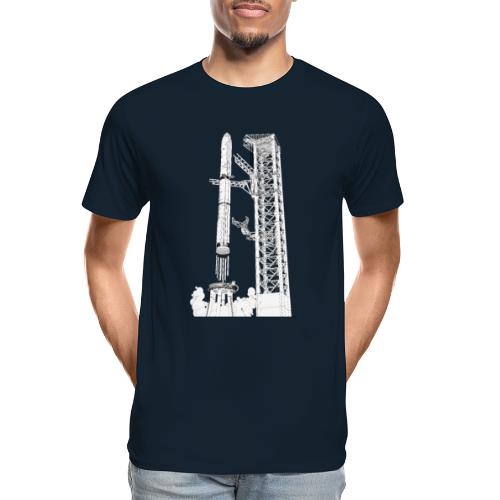 Starship Super-Heavy Lift Launch Vehicle - No Text - Men's Premium Organic T-Shirt