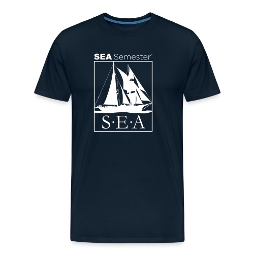 SEA_logo_WHITE_eps - Men's Premium Organic T-Shirt