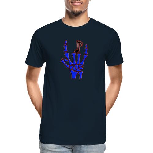Rock on hand sign the devil's horns - Men's Premium Organic T-Shirt
