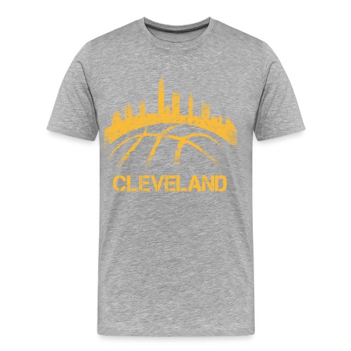 Cleveland Basketball Skyline - Men's Premium Organic T-Shirt