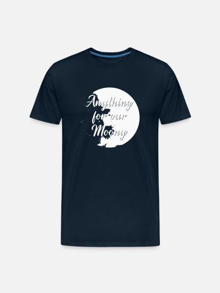 Anything For Our Moony - Men's Premium Organic T-Shirt - deep navy