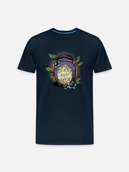 Nightshade - Men's Premium Organic T-Shirt - deep navy
