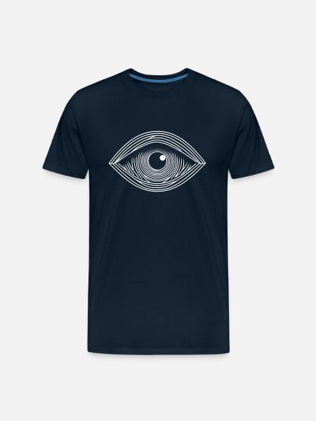 GOD EYE 2 - Men's Premium Organic T-Shirt - deep navy