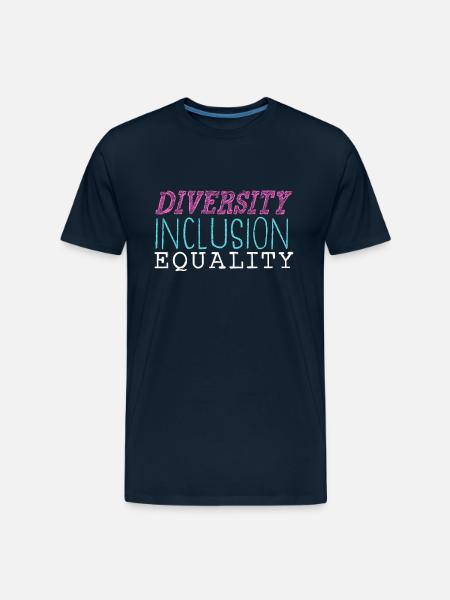 Diversity - Men's Premium Organic T-Shirt - deep navy