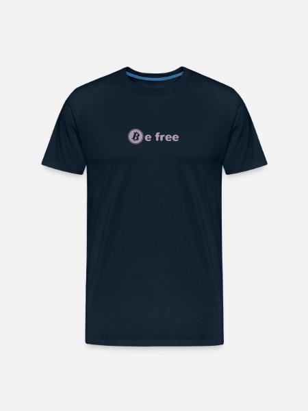 Digital gold be free - Men's Premium Organic T-Shirt - deep navy