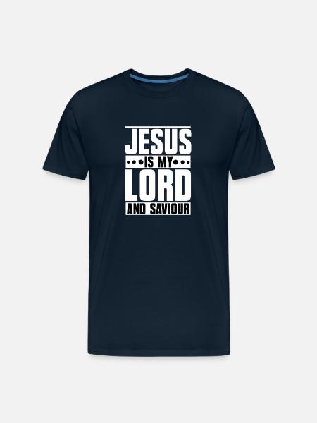 Jesus is my Lord and Saviour - Men's Premium Organic T-Shirt - deep navy