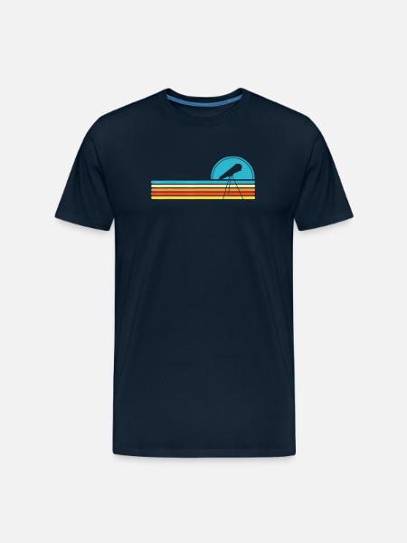 Telescope Astronomy - Men's Premium Organic T-Shirt - deep navy