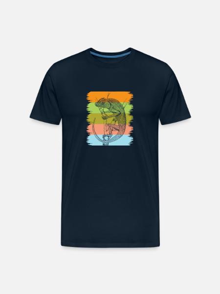 Chameleon - Men's Premium Organic T-Shirt - deep navy