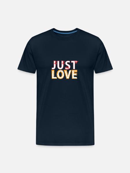 Just Love - Men's Premium Organic T-Shirt - deep navy