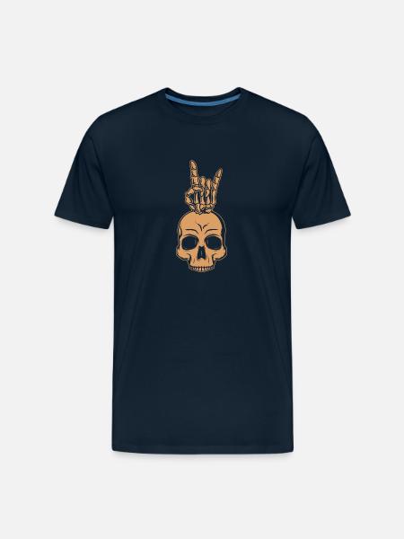 Electric Guitar - Men's Premium Organic T-Shirt - deep navy