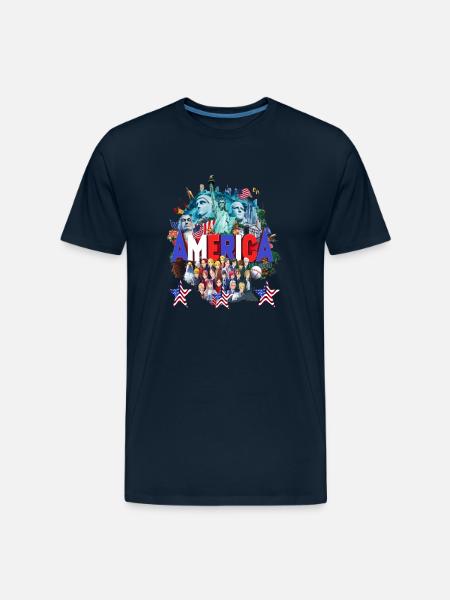 Liberty Legacy T-shirt - Men's Premium Organic T-Shirt - deep navy