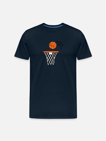 Basketball - Men's Premium Organic T-Shirt - deep navy