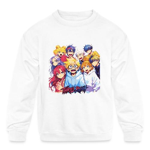 Thrill Rush Anime Squad Streetwear - Kids' Crewneck Sweatshirt