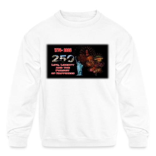 1776 - 2026 - 250 Years USA | Fireworks - Kids' Crewneck Sweatshirt
