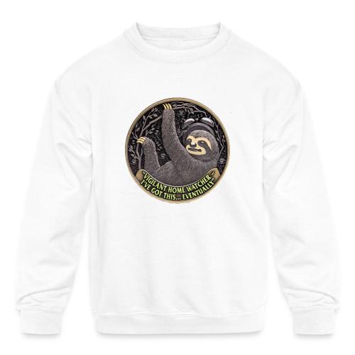 Sloth Home Watcher T Shirt - Kids' Crewneck Sweatshirt