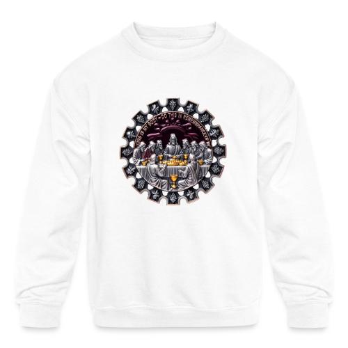 Last Supper Communion T Shirt, Faith Gift - Kids' Crewneck Sweatshirt