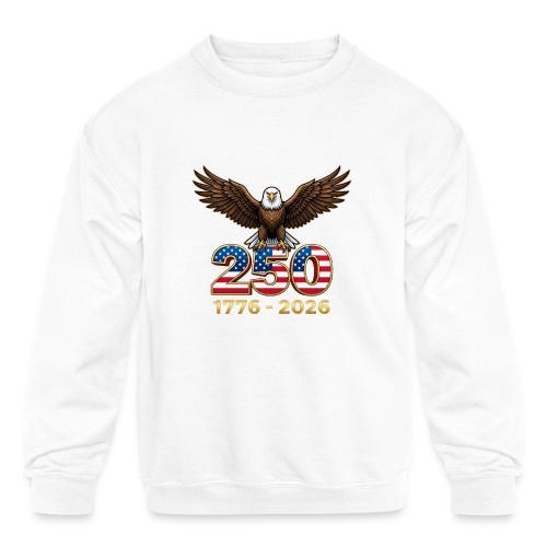 Eagle 250th Anniversary 1776-2026 - Kids' Crewneck Sweatshirt