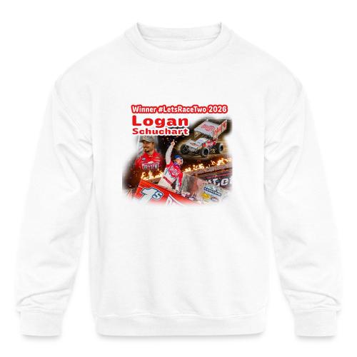 Logan Schuchart #LetsRaceTwo Winner - Kids' Crewneck Sweatshirt