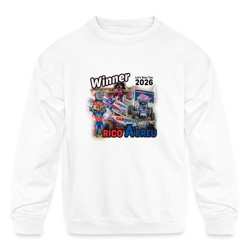 Rico Abreu #LetsRaceTwo Winner - Kids' Crewneck Sweatshirt