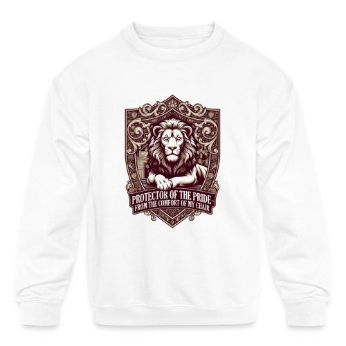 Protector of the Pride T Shirt, Sarcastic Dad Gif - Kids' Crewneck Sweatshirt