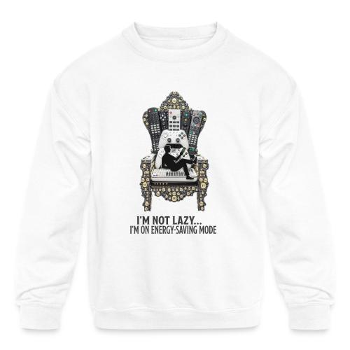 Remote Throne Procrastinator T Shirt, Dad Gift - Kids' Crewneck Sweatshirt