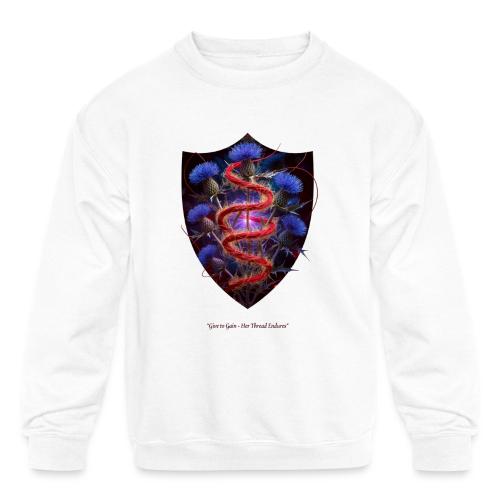 Women’s Day Crimson Thread Matriarch T Shirt, Gift - Kids' Crewneck Sweatshirt