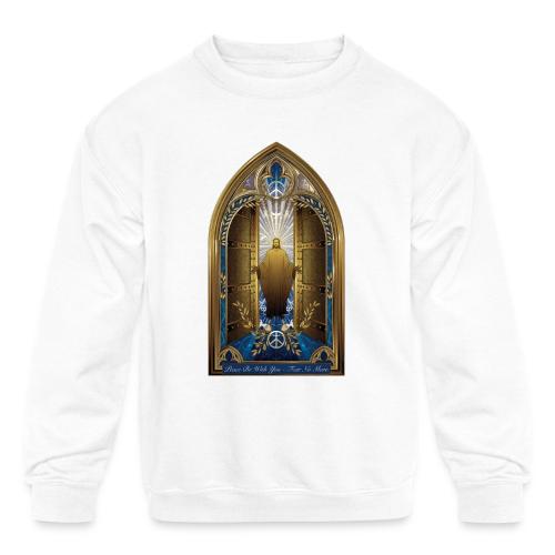 Easter Peace Be With You Locked Doors T Shirt,Gift - Kids' Crewneck Sweatshirt