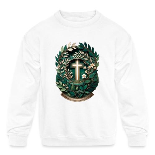 Easter Ever Green in Glory Laurel T Shirt, Gift - Kids' Crewneck Sweatshirt