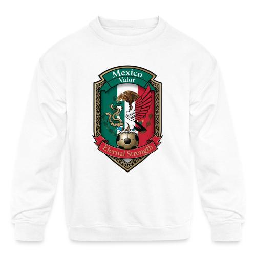 Mexico Eagle Valor T-Shirt, Pride Badge Gift - Kids' Crewneck Sweatshirt