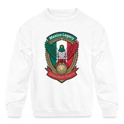Mexico Eagle Legacy T-Shirt, Mexican Pride Gift - Kids' Crewneck Sweatshirt