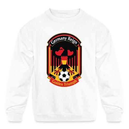 Germany Eagle Reign T-Shirt, German Flag Gift - Kids' Crewneck Sweatshirt